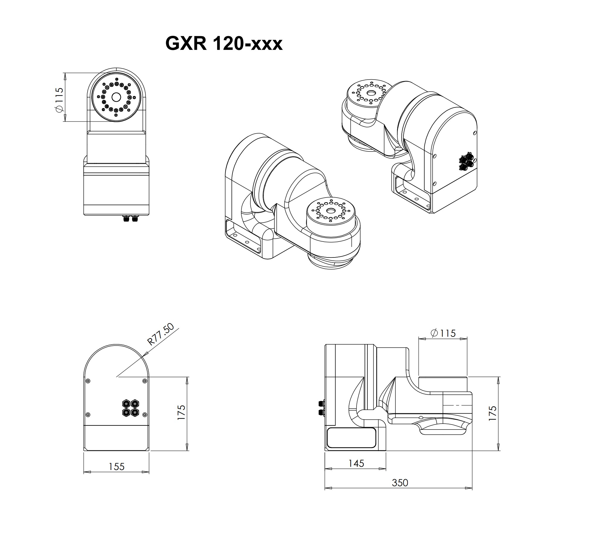 LINEAR STAGE IRONLESS GXR 120
